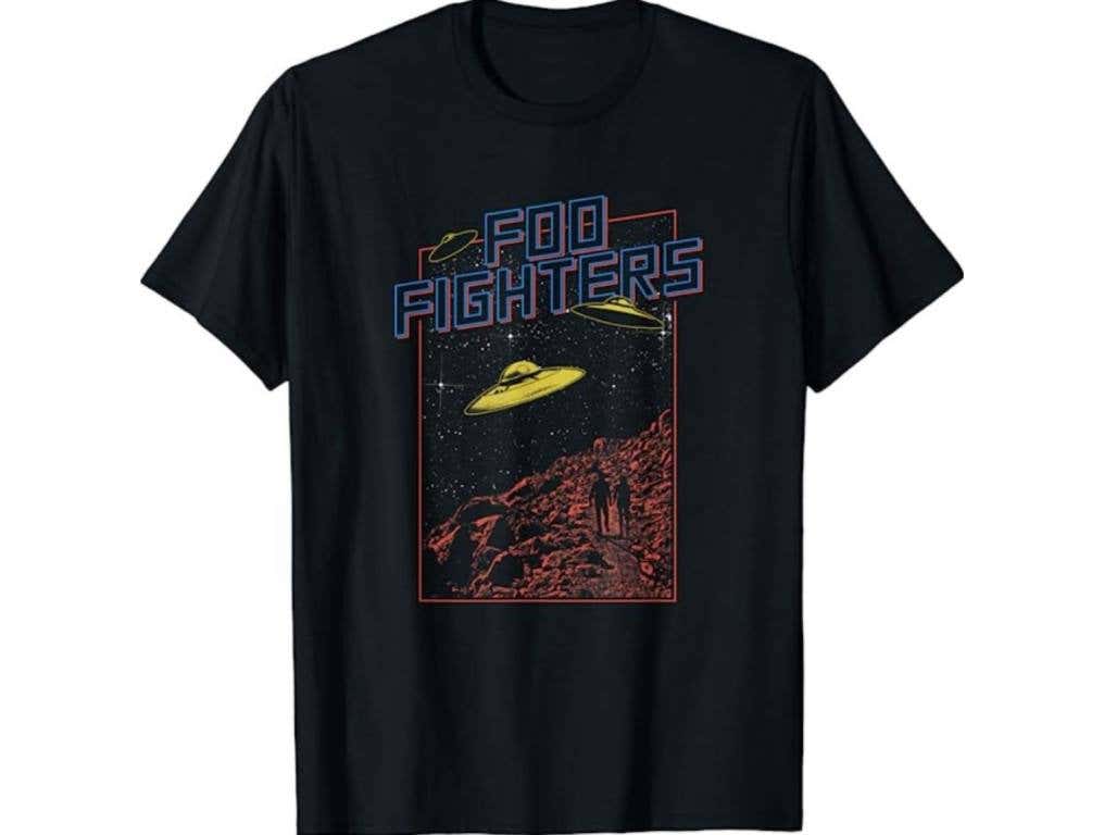 foo fighters ufo black shirt