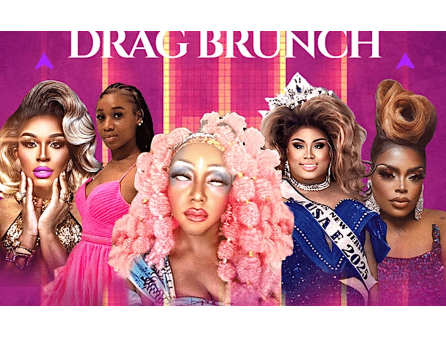 Pink Purple Drag Brunch Flyer