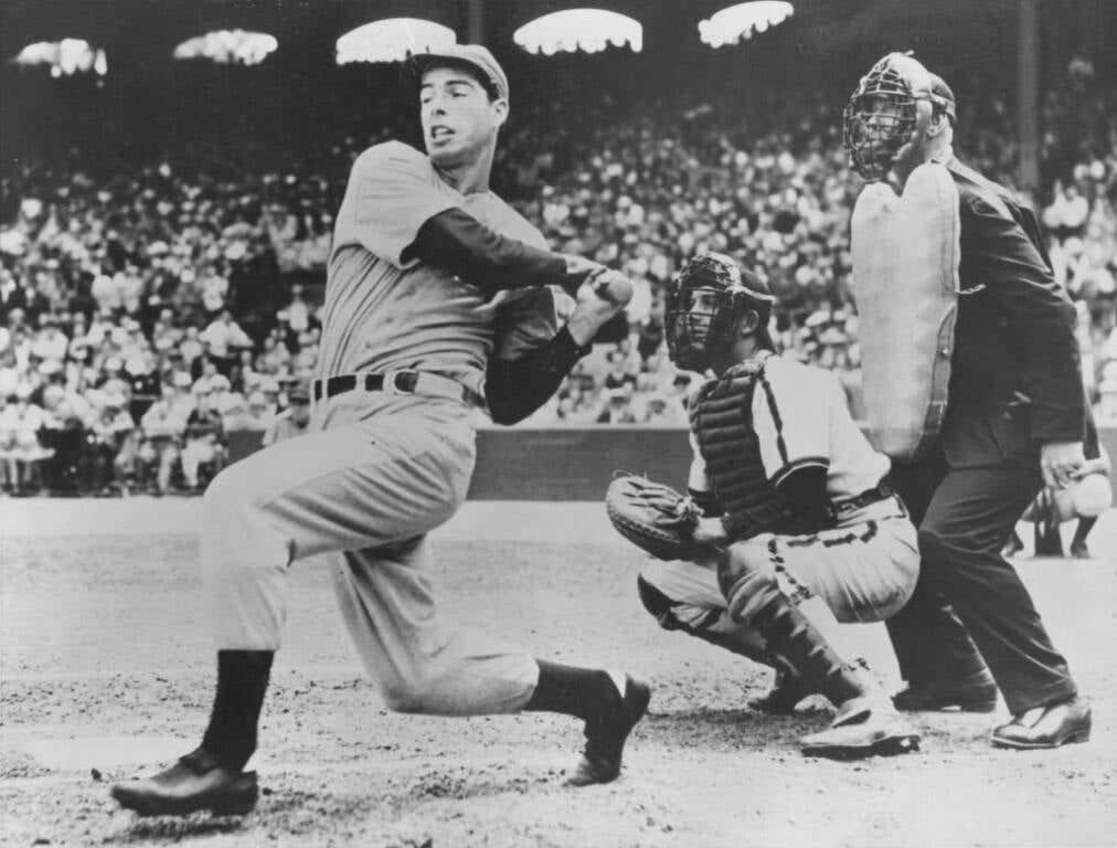 American baseball player Joe DiMaggio