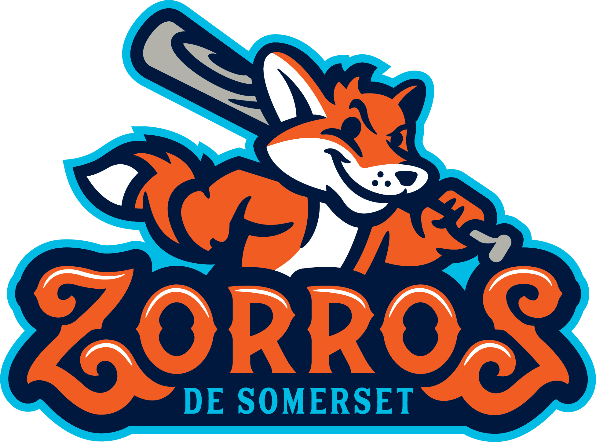 OT Sports Somerset Patriots Official Adult Replica On-Field Zorros de Somerset Copa de La Diversion Jersey 4XL / No