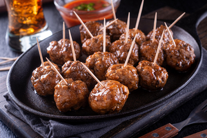 Sweet Meatballs with Toothpicks