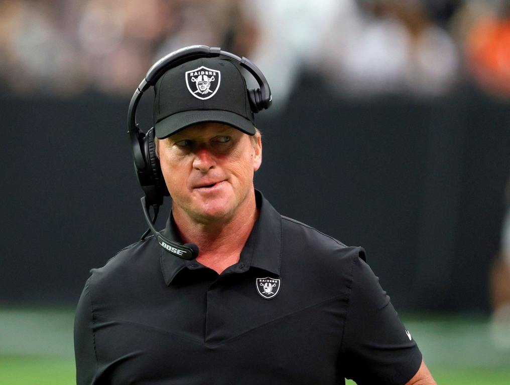 Jon Gruden with the Raiders. 