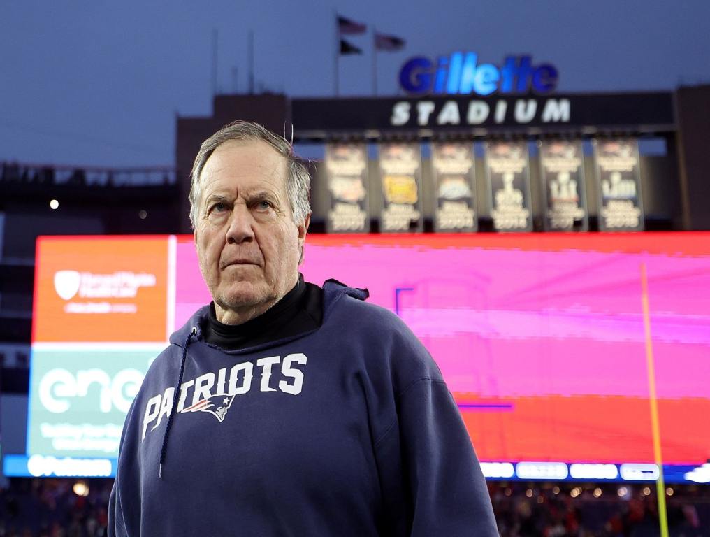 Bill Belichick has the we are on to Cincinnati look in his eyes. 